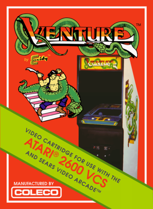 Venture [Coleco] box art for Atari 2600